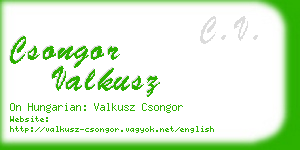 csongor valkusz business card